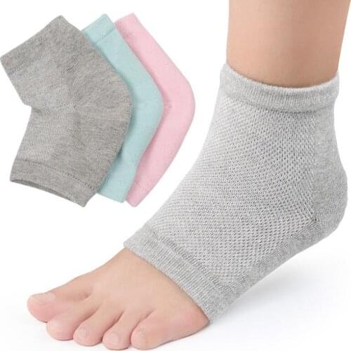 Vented Moisturizing Gel Heel Socks Day Night Toe Open Feet Care Sets Ultimate Treatment LX3250