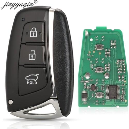 Jingyuqin 5pcs Remote Smart Car Key 433MHz ID46 Chip for HYUNDAI Santa Fe IX45 Vehicle Control 95440-2W600