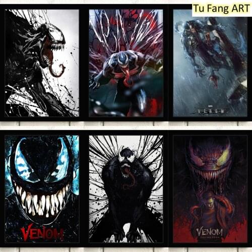 Canvas Painting Wall Art Marvel The Deadly Guardian of Venom Prints Posters Room Decor Pictures for Bedroom Home Decoration