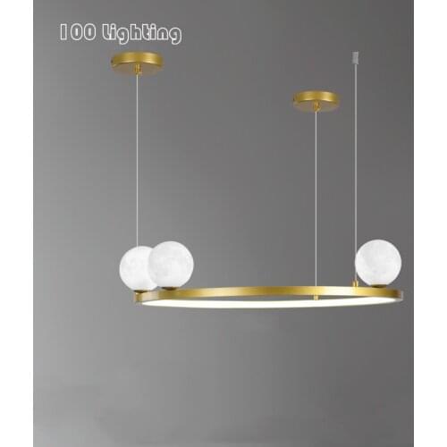 Circular LED Chandelier Lighting Fixtures Restaurant Kitchen Bedroom Hanglamp Luminaire Suspension Loft Deco G9 110-240V