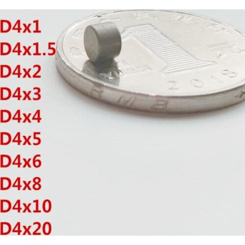 Magnets SmCo Rare Earth Cobalt Max.350 Degree Celsius High Working Temperature Strong Magnetic Button Round Disc Dia4mm