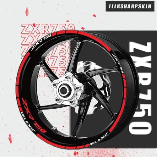 Motorcycle sticker tire wheel reflective stripe decal suit waterproof FOR KAWASAKI ZXR750 ZXR 750 ZXR-750