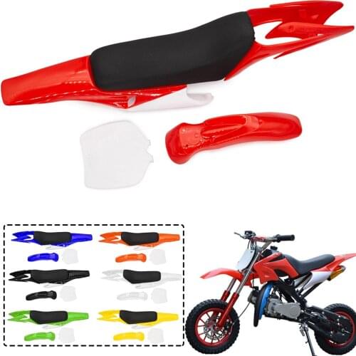 Set High Strength Plastic Fender Fairing Boday Kits With Stool For Chinese 2 Stroke 47cc 49cc Apollo Orion Mini Dirt Bike