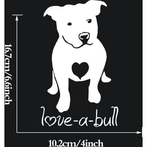 Love A Bull Sticker Window Decorative Cute Vinyl Bumper Decal