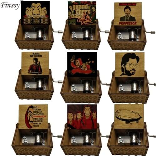 2020 newest la casa de papel money heist print bella ciao Hand ing Music Box Accessories Decorative Collectibles gift