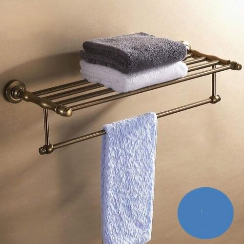 2015 Real New Towel Holder Porte Serviette Chauffant Fashion Space Aluminum Color Bathroom Towel Rack Drawing Shelf Accessories
