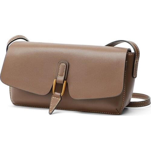 2021 New Trendy Cow Leather Female Mini Bag Fashion Soulder Small Messenger Phone Purse Ins Small Square Crossbody Retro Design