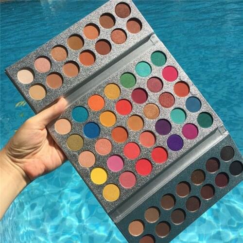 Beauty Glazed 63 Color Matte Shimmer Eyeshadow Palette Makeup Eye shadow Palette Pigmented Waterproof Cosmetics