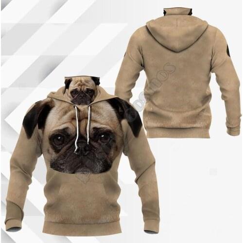 Pug Dog 3D Printed Hoodies Harajuku Fashion Sweatshirt Women Men Casual Pullover Hoodie Mask Warm Drop Shipping