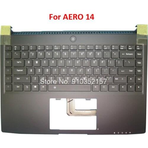 PalmRest&Keyboard For Gigabyte For AERO 14 P64W7 4RKP6407-00000-US1 27363-64W61-J11S Black New