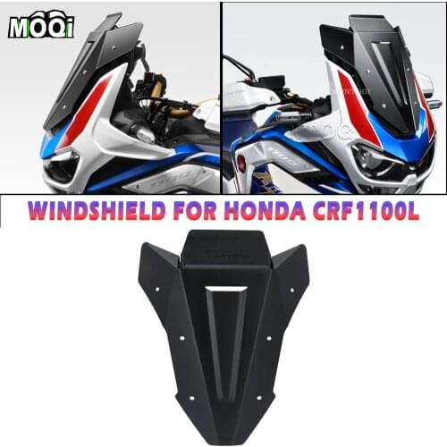For HONDA CRF1100L CRF 1100 L Adventure Sports Windshield Motorcycle Aluminum Windscreen Windshield Upper Deflector WindScreen