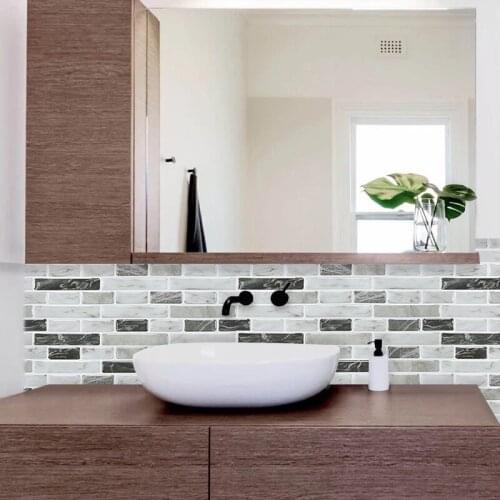 Vividtiles 12*12 Inch Peel And Stick Tile 3D Brick Effect Exquisite Waterproof DIY Home Wallpaper - 1 Sheet