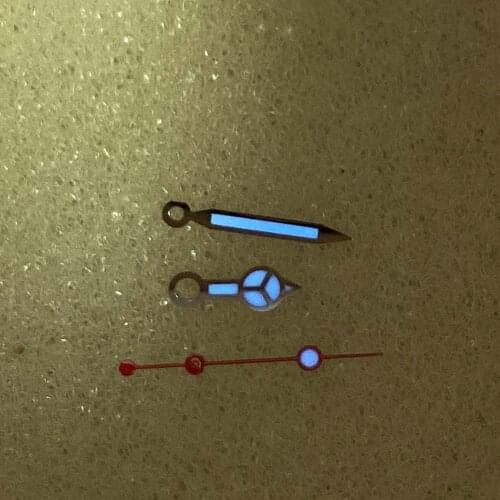 Replacement watch hands Blue luminous Wristwatch hands fit for pointer nh35 NH36 movement