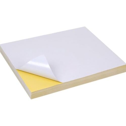 A4 White Self Adhesive Sticker Label Matte glossy Surface Paper Sheet for Laser Inkjet Printer Copier Craft Paper