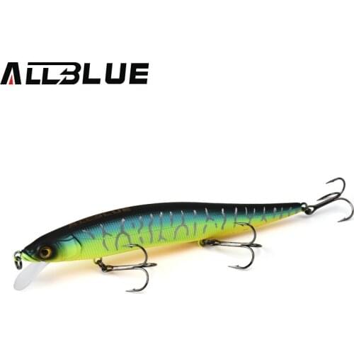 ALLBLUE MIHAWK MAGNUM 130F Fishing Lure Jerkbait 130mm 16.5g Floating Wobbler Minnow Bass Pike Bait Fishing Tackle MUSTAD Hooks