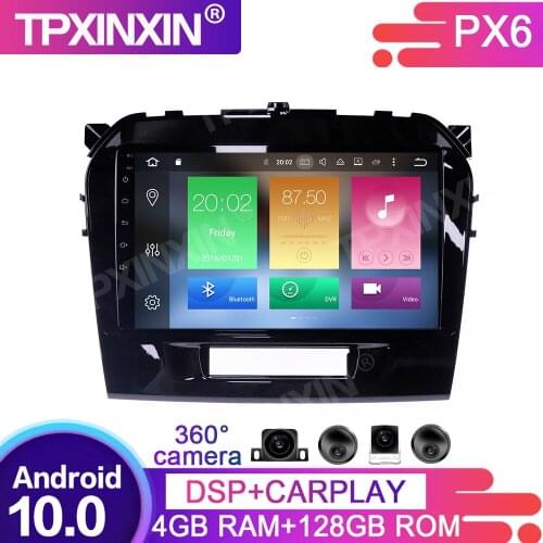 4+128G Android 10 For Suzuki Vitara 4 2014+ Car Multimedia Player GPS Navigation Head Unit Auto Radio Audio Stereo Tape Recorder