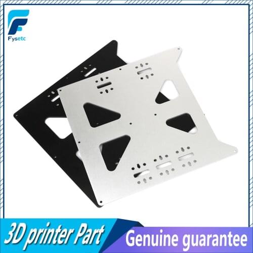 Black Silver Aluminum Y Carriage Anodized Plate Upgrade V2 Prusa i3 V2 Hot Bed Support Plate For Prusa i3 DIY 3D Printer Parts