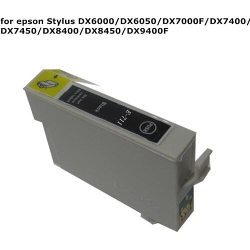 10pcs T0711 71 Black compatible ink cartridge For EPSON Stylus DX6000 DX6050 DX7000F DX7400 DX7450 DX8400 DX8450 DX9400F printer