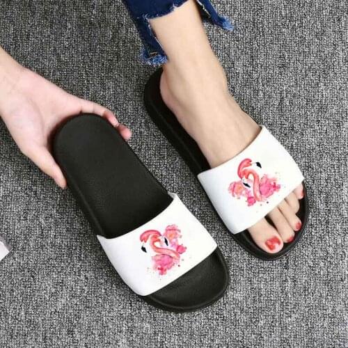 Flamingo Animal Graphic Printed Women Flip Flops Harajuku Female Slippers Summer Slide Sandals Ladies Slippers
