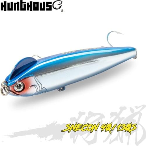 Hunthouse Pencil Fishing Lure stickbait slow sinking pencil bait 130mm 26g t-shaped hard bait lures fishing for seabass lw512