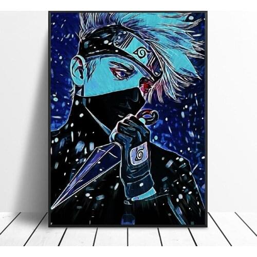 Kakashi Canvas Painting Art Print Poster Picture Wall Modern Minimalist Bedroom Living Room Decoration