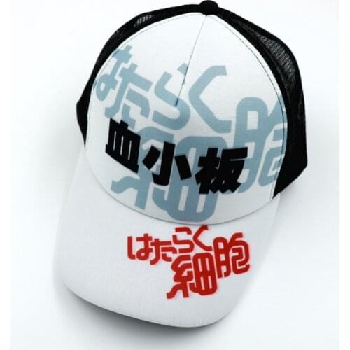 Anime Platelet Sun Cap Casual Adjustable Kesshoban Summer Mesh Hat for Men Women