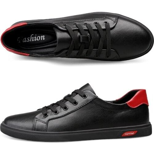 High Quality Genuine Leather Man Shoes Luxury Sneakers Men Spring & Autumn Fashion Shoes Men Brand Design Footwear Casual Shoes