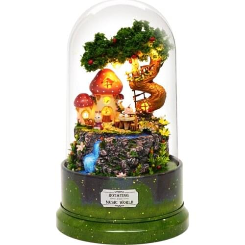 Doll House Mminiature Dollhouse Wooden Casa De Boneca Houses With Furnitures toys for children Birthday Gift GARDEN DIARY B029