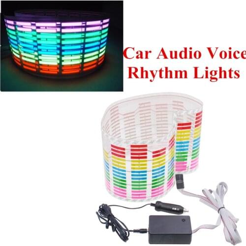 Best selling Sound Activated Equalizer light Colourful Flash Music Rhythm LED Light Lamp 6W 12V