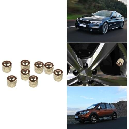 Copper Car Tire Valve Stem Caps Dust Covers Wide Scope of Application Simplicity Auto Wheel Tyre Valve Airtight Caps