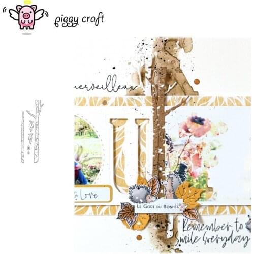Piggy Craft metal cutting dies cut die mold Tree trunk decoration Scrapbook paper craft knife mould blade punch stencils dies