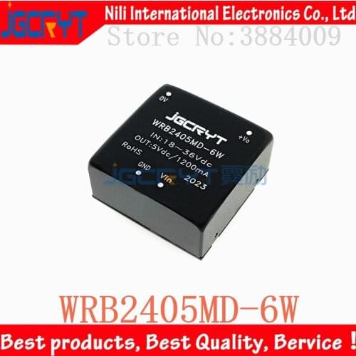 1 unids/lote Original wrb2405md-6w dc-dc power supply module 24v to 5v 1.2a voltage stabilizing and isolating step-down module