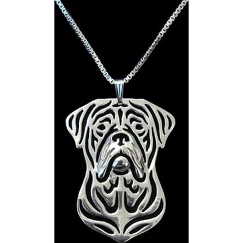 New Unique Romantic Gold Silver Color Dogue de Bordeaux Pendant Necklace Hunger Games Necklace Women Best Friend Choker