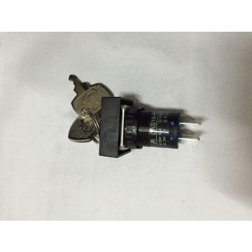 Original New 100% LAS16-K power key switch 6pin 3gear rotary shift switch AC250V 0.5A