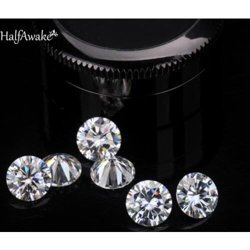 Halfawake 925 Silver Moissanite Necklace Earrings Ring Jewelry wholesale