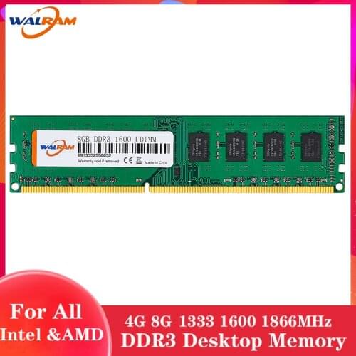 WALRAM RAM 2GB 4GB 8GB DDR3 Computer Memoria DDR 3 1066MHz 1333MHz 1600MHZ 240PIN Desktop Memory RAM Intel AMD compatible