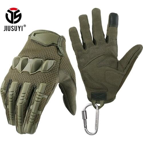 Tactical Touch Screen Gloves Full Finger Army Military Airsoft Paintball Multicam Mittens Rubber Knuckle Men Cycling Accessories