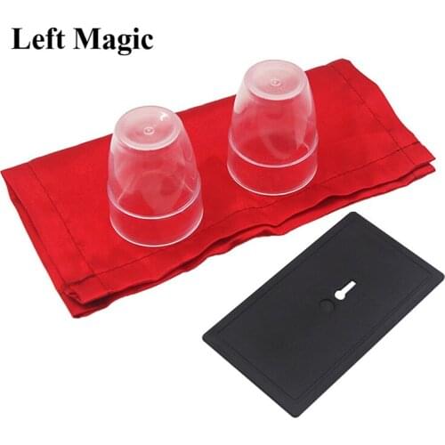 Hanging Cup Magic Tricks Handkerchief Sucks Cup Stage Magic Props Illusions Gimmick Props Accessories Mentalism Comedy