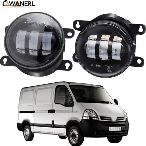 LED Fog Light Assembly Car 30W 6000LM Front Bumper Fog Lamp Daytime Running Light H11 12V For Nissan Interstar 2002-2010