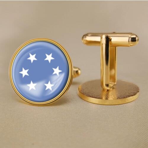 Seal of Trust Territory of the Pacific Islands of United States of America Flag Cufflinks