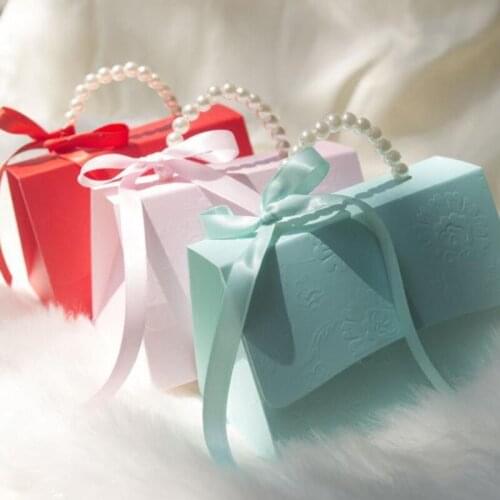 1set Candy Gift Bag Portable Party Wedding Favor Gift Boxes Chocolate Treat Baby Shower Birthday Party Decoration