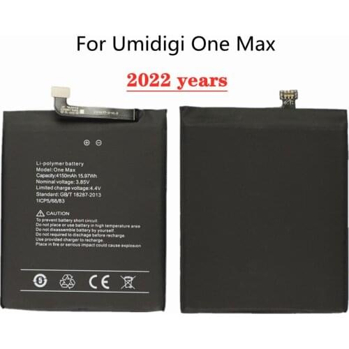 100% Original 4150mAh UMI Battery For Umidigi One Max High Quality Batteries