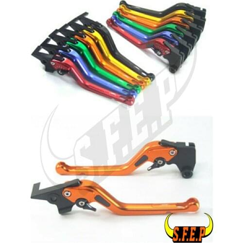 3D Long CNC Adjustable Motorcycle Brake and Clutch Levers with Carbon Fiber Inlay For KTM 390 Duke/RC390 2013-2018