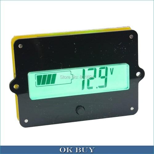 8V~60V Coulombmeter Lead-acid&Li-ion Battery Capacity Indicator Current Voltage Display Coulomb Counter with 50A Shunt