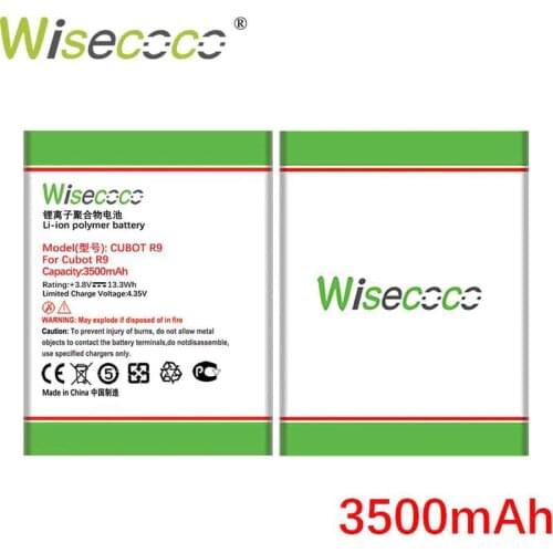 WISECOCO 3500mAh R 9 Battery For CUBOT R9 Mobile Phone In Stock High Quality Battery+Tracking Code