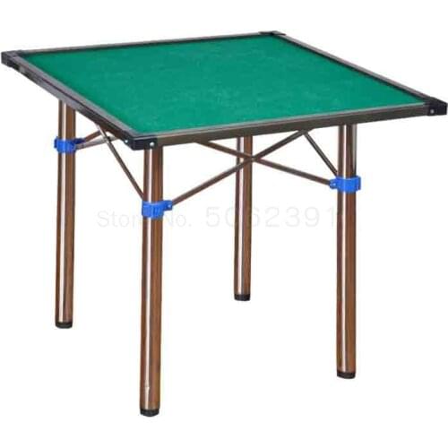 Household folding mahjong table multifunctional simple dormitory table dual-use hand-cranked chess table manual sparrow table