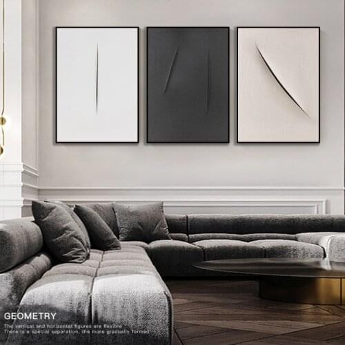 Minimalist Luxury Abstract Gold Black White Pattern Canvas Paintings Prints Picture Wall Art Posters for Living Room Home Decor
