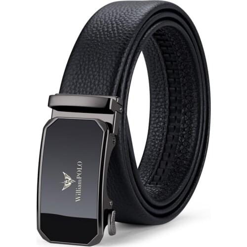 Williampolo Mens Belt Genuine Leather Aoutomatic Buckle Belts For Male Designer Luxury Belt #21453P