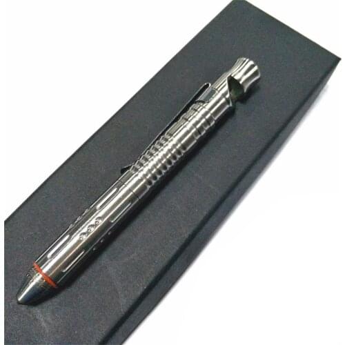 New! EDC Mini Portable Tactical Pen With Whistle Stainless Steel For Self Defense Glass Breaker Emergency Tool Kit Gift Box