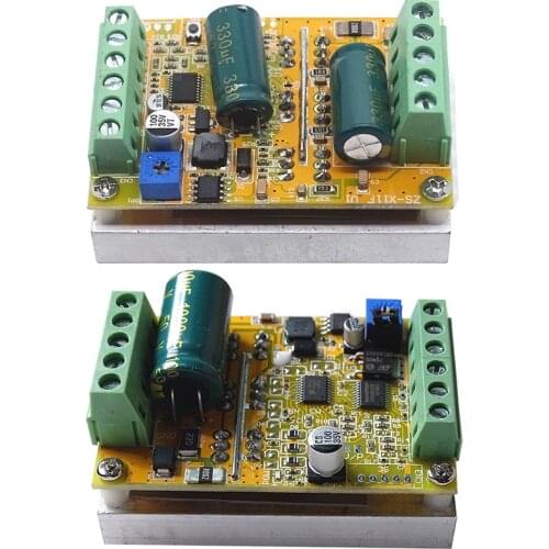 380W 3 Phases Brushless Motor Controller board(No/without Hall sensor) BLDC PWM PLC Driver Module DC 6-50V